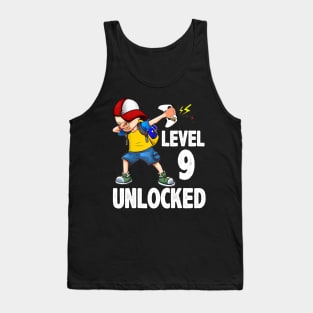 Video Gamer Dabbing Controller 9th Birthday Party Tank Top